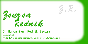 zsuzsa rednik business card